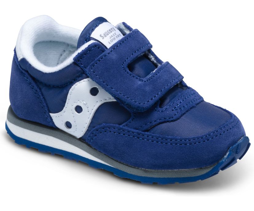 Gyerek Saucony Baby Jazz Hook & Loop Tornacipő Sötétkék Fehér | HU 705VRW